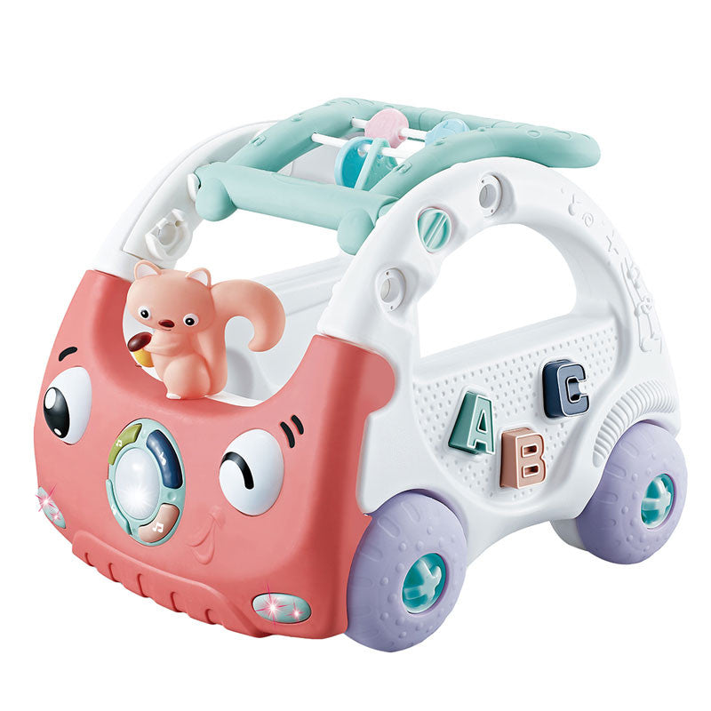Musical Baby Walker with Activity Center | Lights Sounds Push Walker for Babies