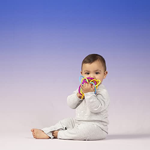 Winkel Rattle and Sensory Teether Toy for Babies