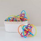 Winkel Rattle and Sensory Teether Toy for Babies