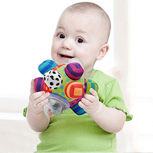 Generic Hand Grab Rattle Ball | Colorful Sensory Baby Rattle Toy