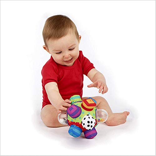 Generic Hand Grab Rattle Ball | Colorful Sensory Baby Rattle Toy