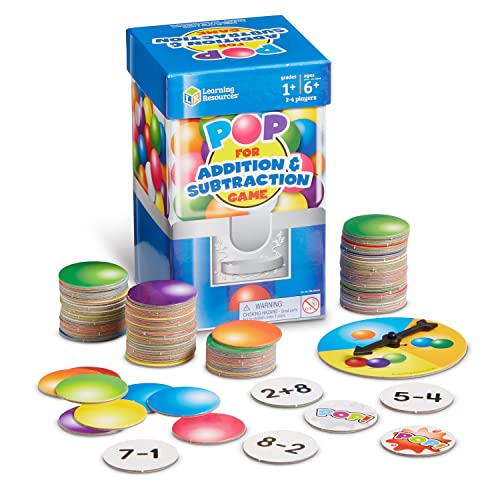 Learning Resources POP Games POP for Addition & Subtraction for Kids