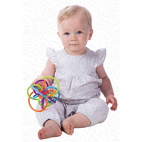 Winkel Rattle and Sensory Teether Toy for Babies
