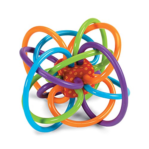 Winkel Rattle and Sensory Teether Toy for Babies