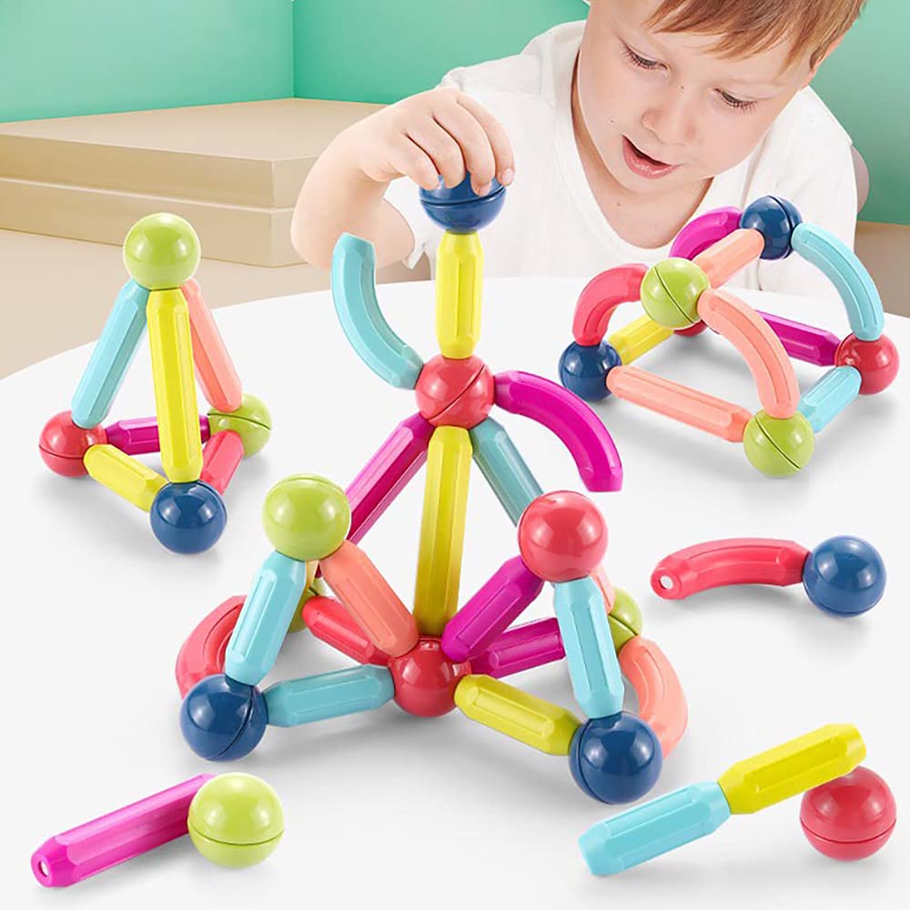 Magnetic DIY Creative Thinking Activity Blocks Playset for Kids
