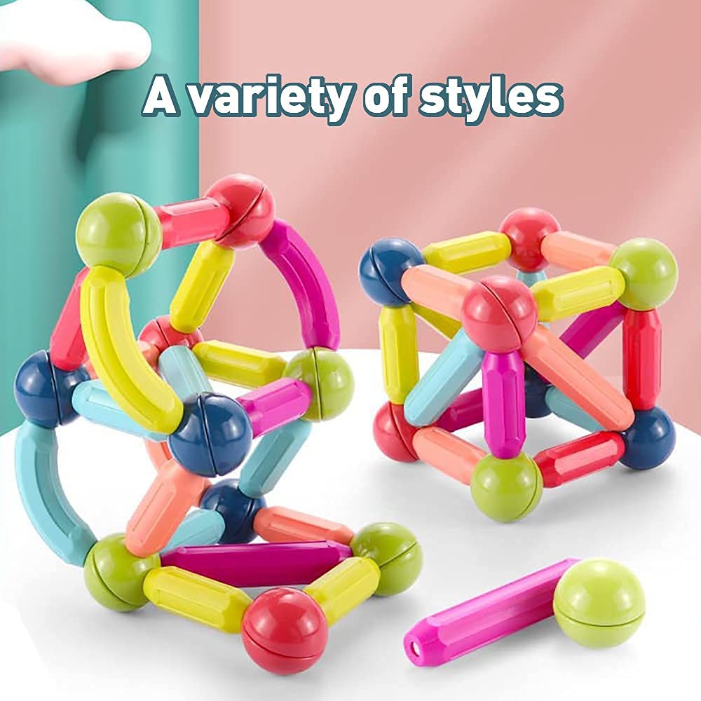 Magnetic DIY Creative Thinking Activity Blocks Playset for Kids