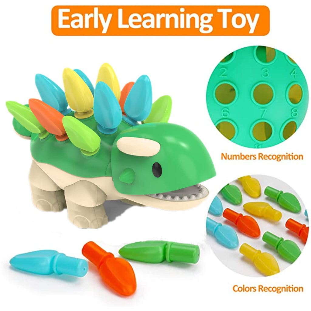 Dinosaur Sensory Toys for Babies | Montessori Fine Motor Skills Toy