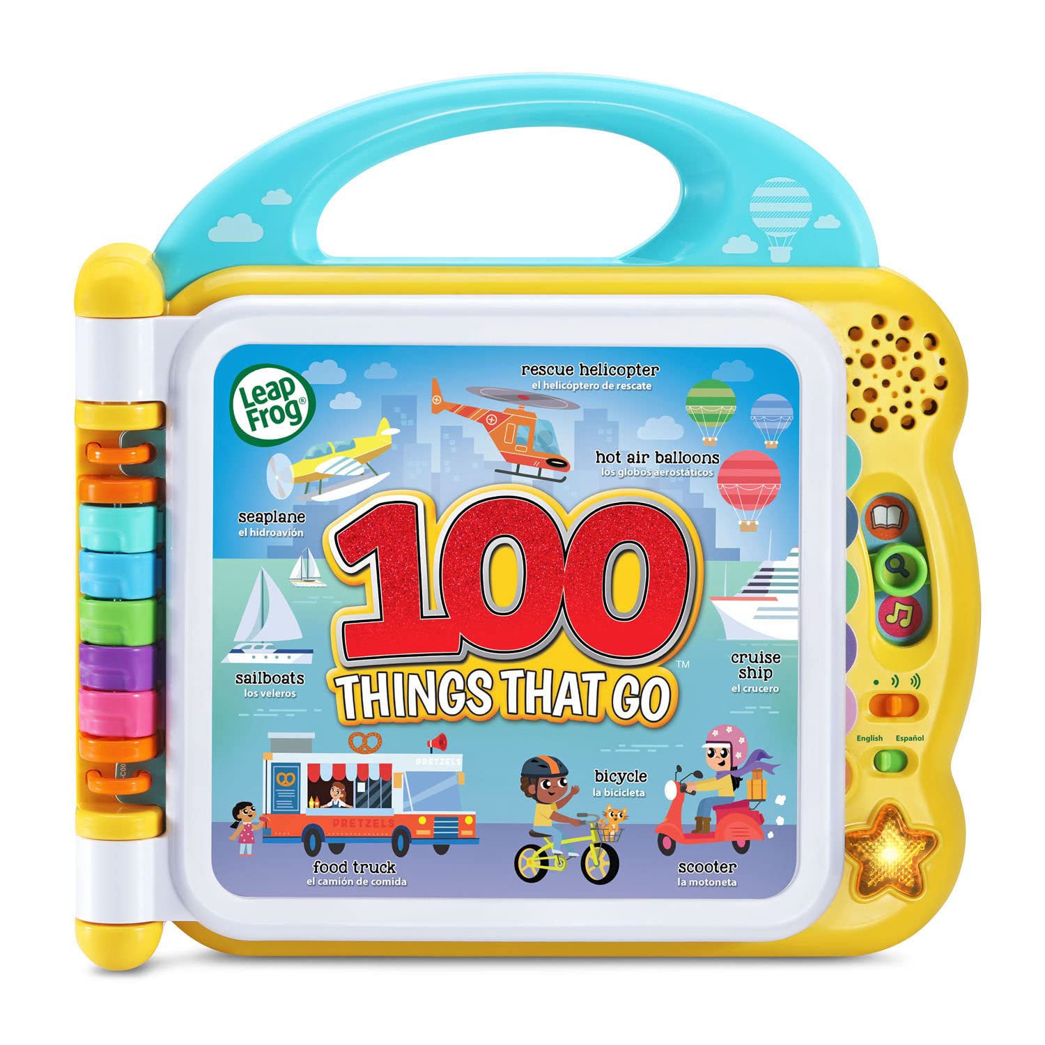 100 Things That Go | Interactive Bilingual Vehicle Book for Toddlers