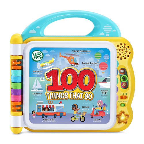 100 Things That Go | Interactive Bilingual Vehicle Book for Toddlers