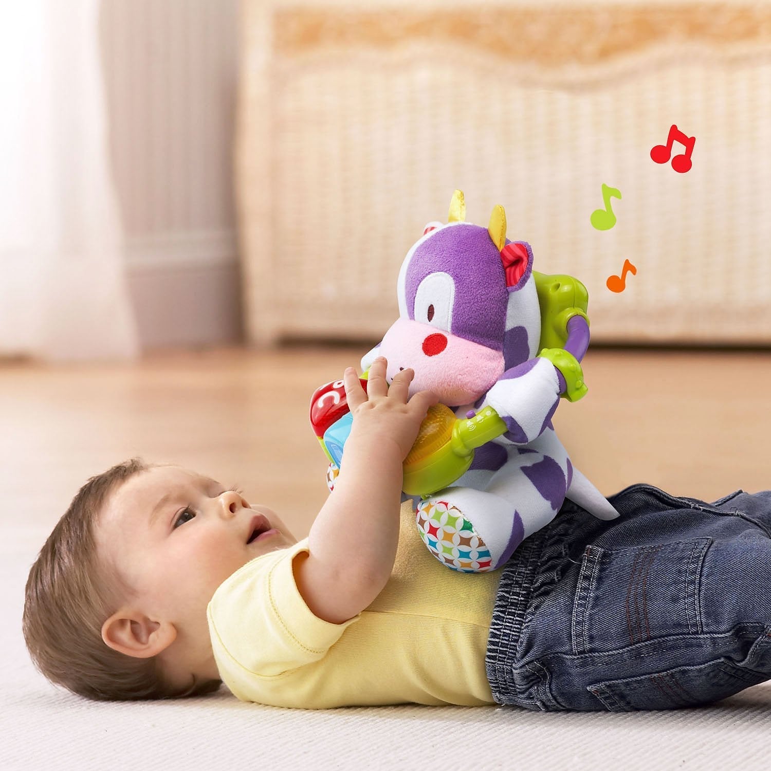 VTech Baby Lil' Critters Moosical Beads | Musical Plush Cow Toy