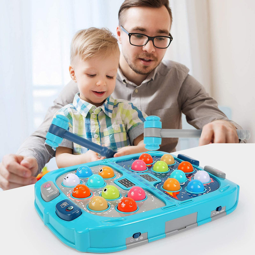 2 Player Whack-A-Mole Toy | Electronic Pounding Game for Kids