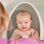 Baby Bather Non-Slip Newborn Bath Seat | Blue, Pink & Grey