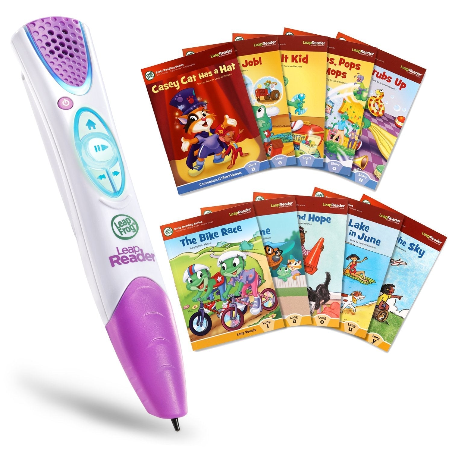 LeapFrog LeapReader System Learn-to-Read 10 Book Mega Pack Pink