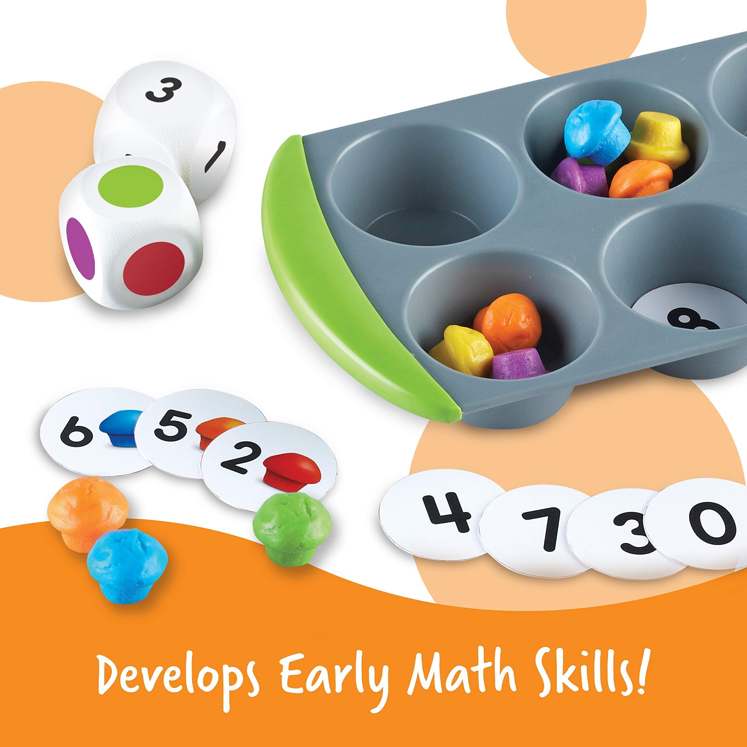 Learning Resources Mini Muffin Match Up Math Activity Set for Kids