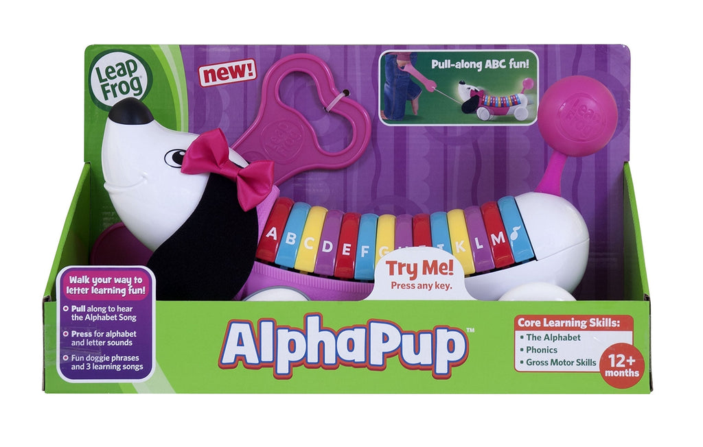 LeapFrog AlphaPup Pink | Musical Alphabet Walking Toy for Toddlers