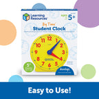 Learning Resources Big Time 24-Hour Student Clock | Kids Learning Time Toy