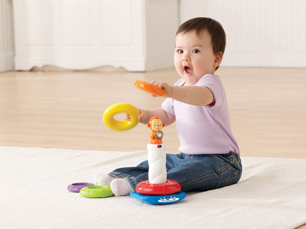 VTech Stack & Discover Rings | Multicolor Learning Toy for Babies