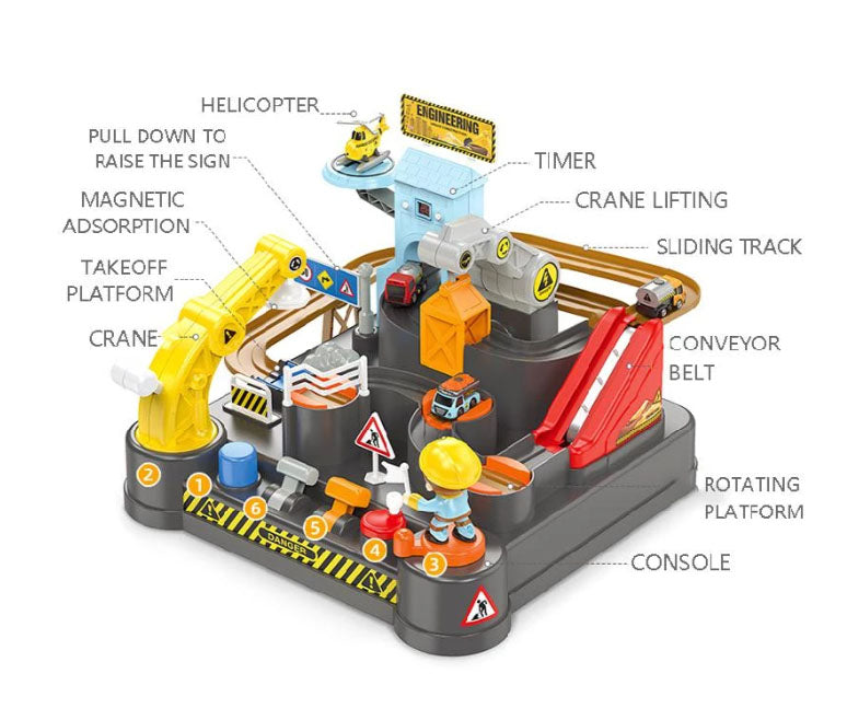 Engineering Vehicle Adventure Urban Construction Toy for Kids