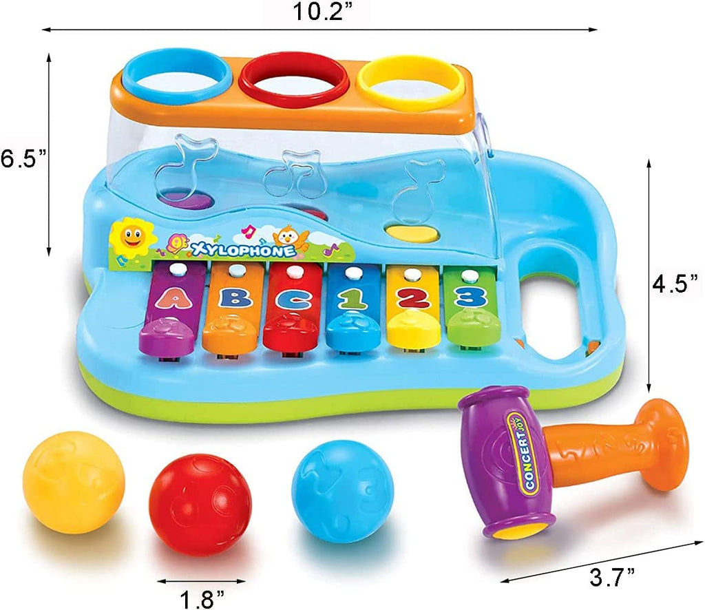 Xylophone Pop 'N Play Music Center 2in1 Montessori Toy for Babies