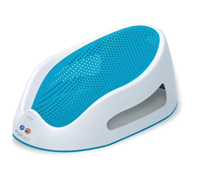 Baby Bather Non-Slip Newborn Bath Seat | Blue, Pink & Grey