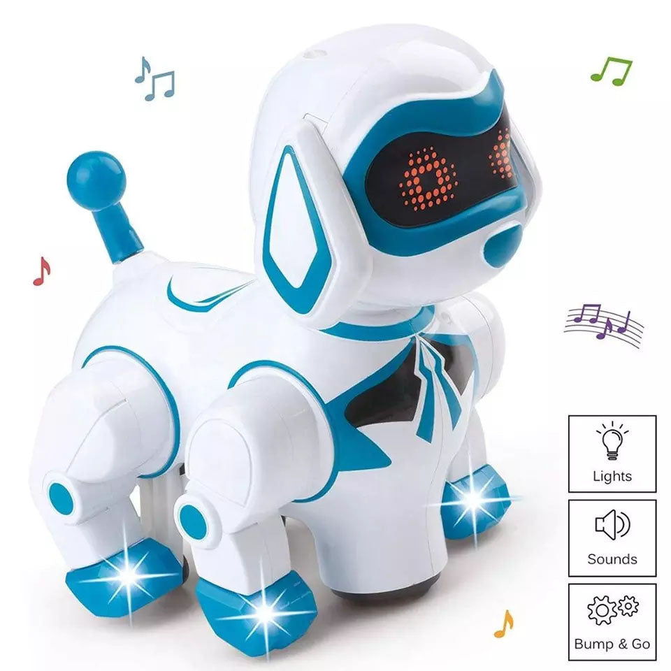 Interactive Cute Funny Smart Robot Dog Toy | Electric Dog with Light and Sound