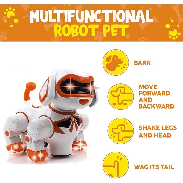 Interactive Cute Funny Smart Robot Dog Toy | Electric Dog with Light and Sound