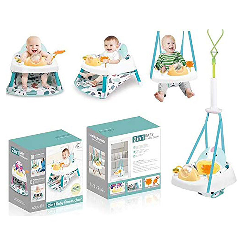2-In-1 Baby Fitness Chair | Musical Jump & Sitting Chair for Babies