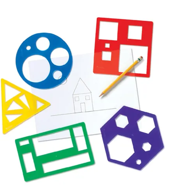 Primary Shapes Template Set | Math Learning Set for Kids Age 4+