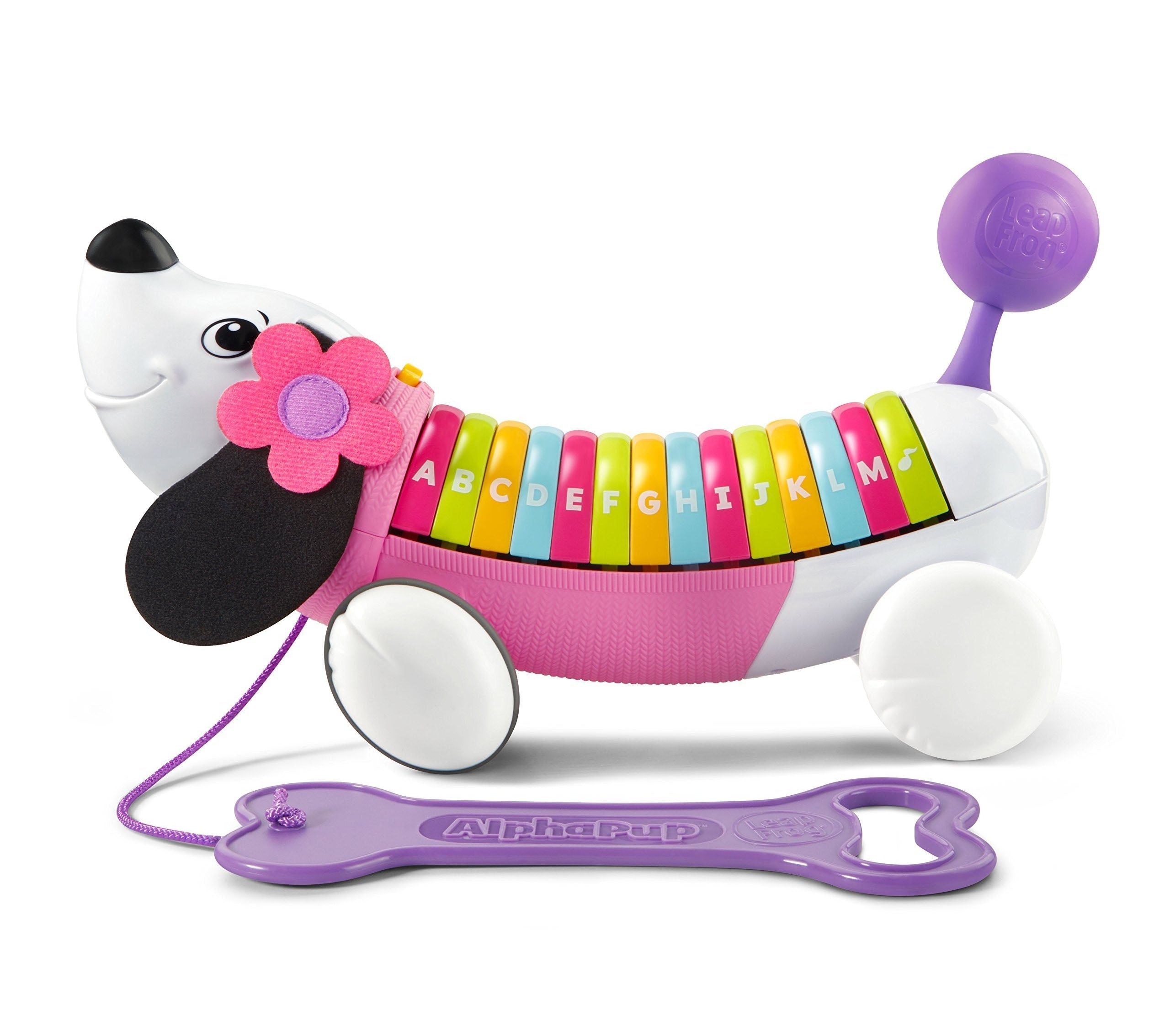 LeapFrog AlphaPup Pink | Musical Alphabet Walking Toy for Toddlers