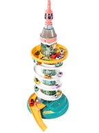 Skyscraper Tower Parking Lot Car Adventure Toy Set for Kids | Slot Track Car with Music & Lights
